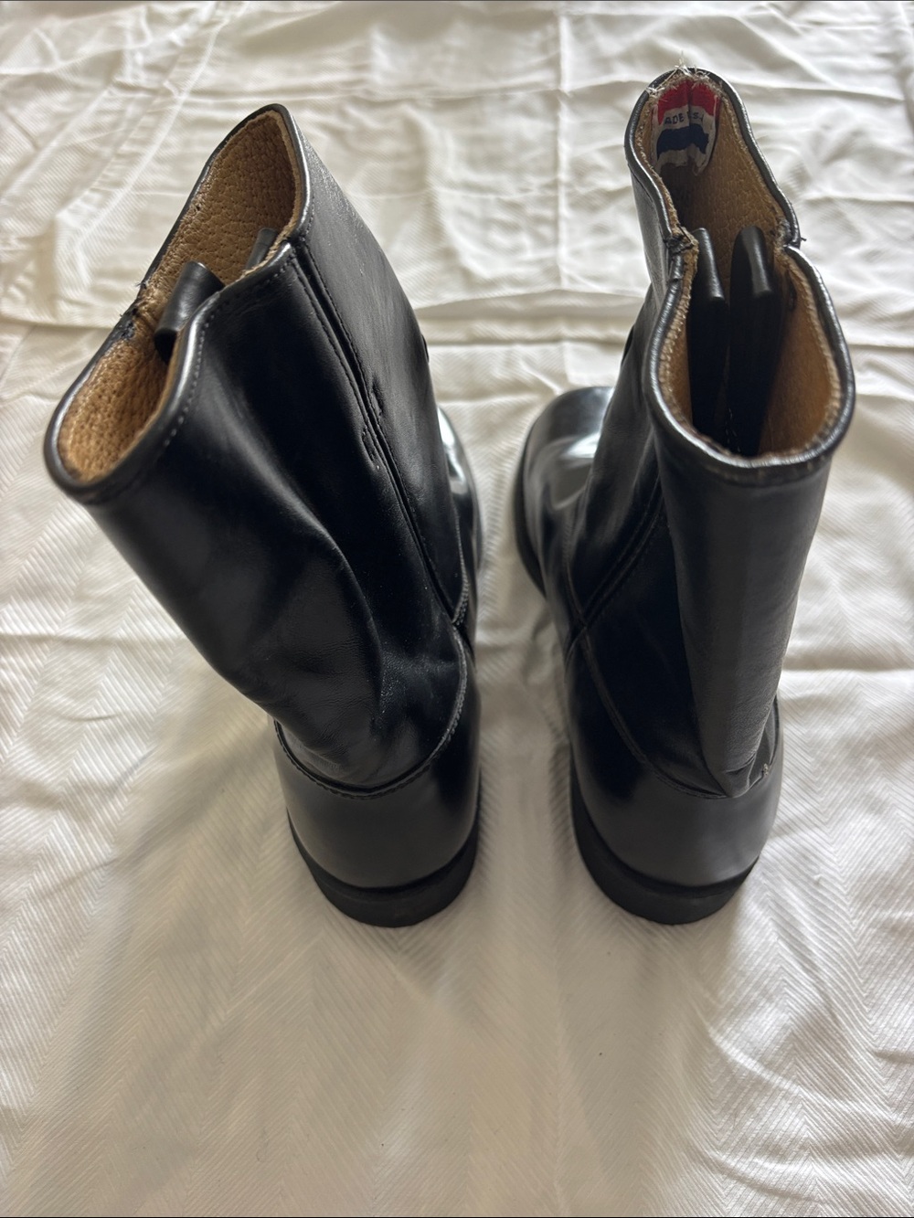 Sears Soft Jobs Super Cushioned Black Leather Boots Sz 7 D - Picture 5 of 10